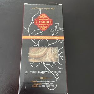 Like new 2 for 1 Vario human hair extensions in original packaging